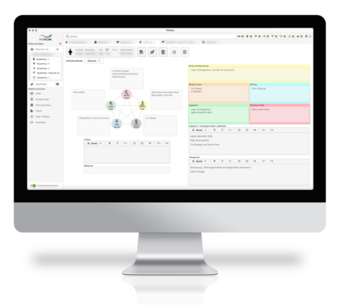 Computer Bildschirm mit geöffnetem TCMdoc